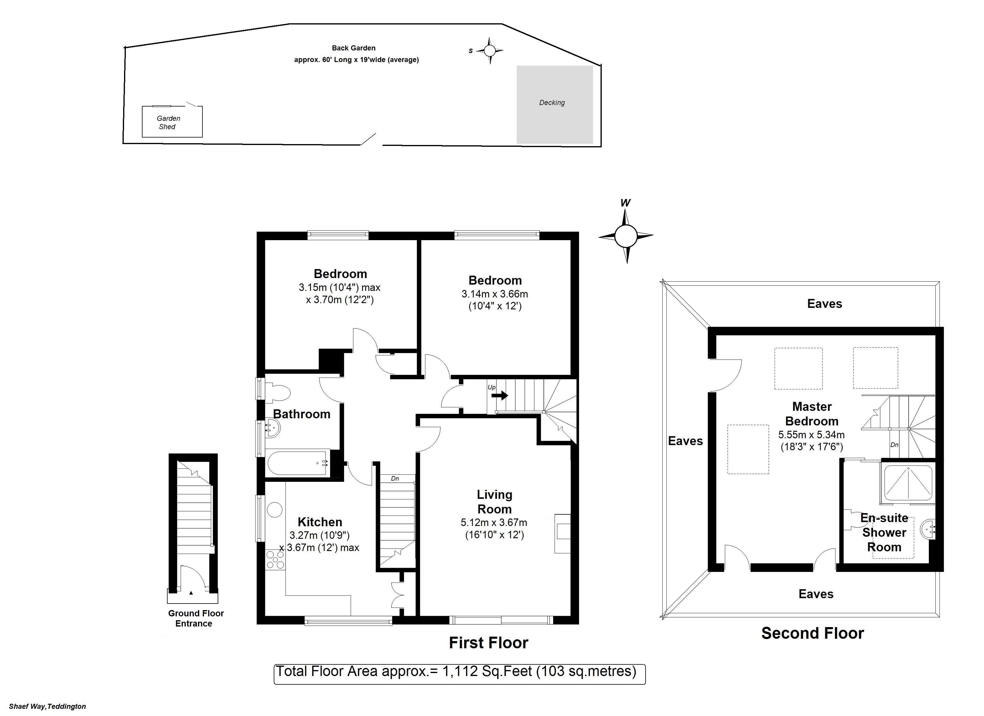 Floorplans For Shaef Way, Teddington