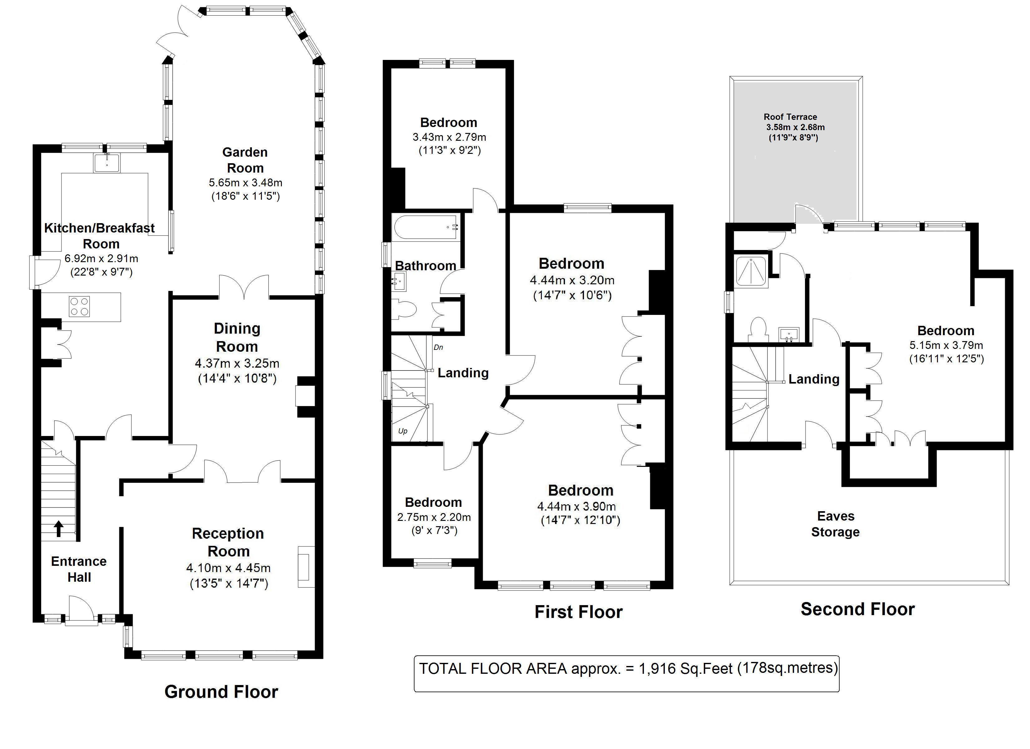Floorplans For Langham Road, Teddington