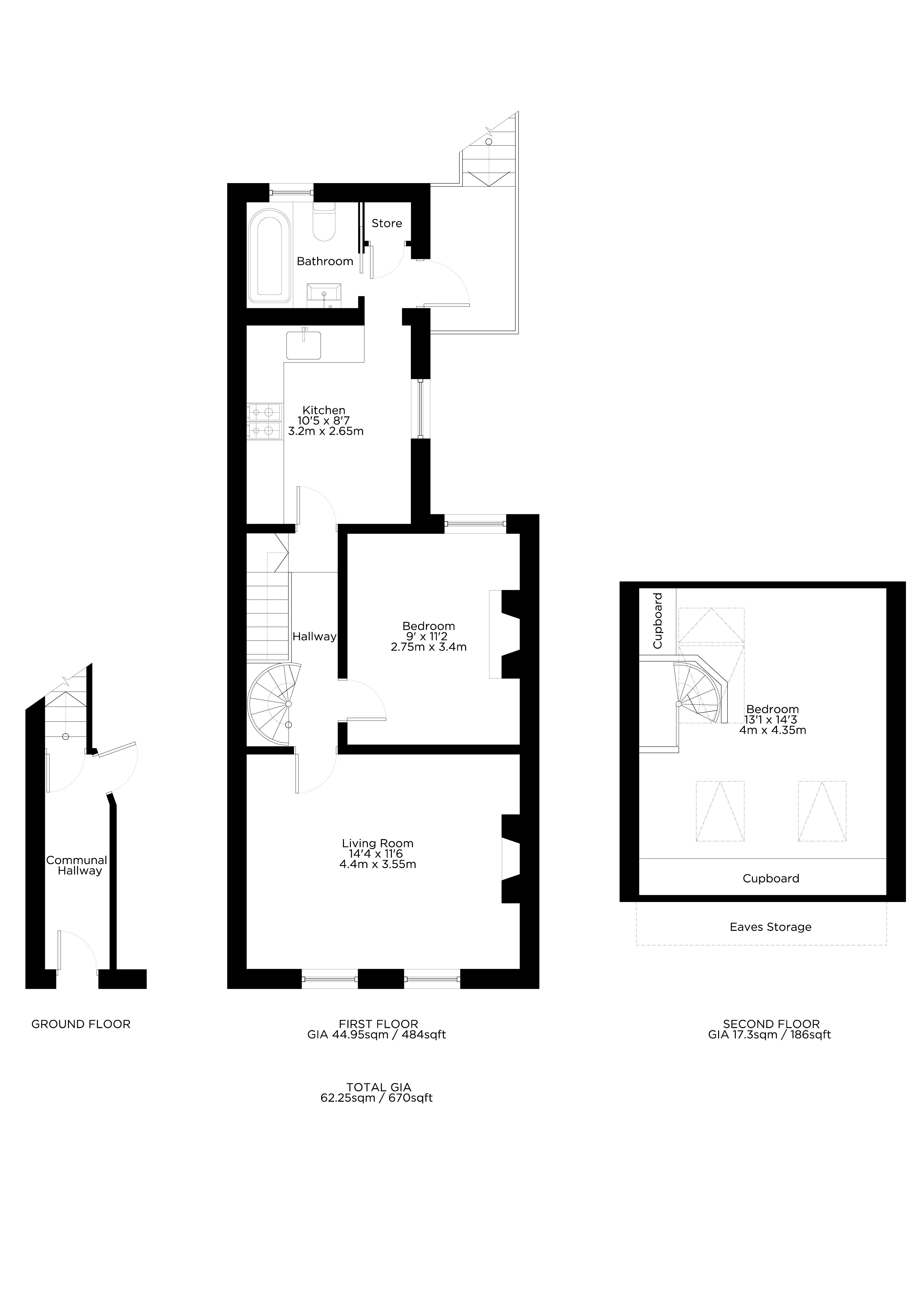 Floorplans For Camac Road, Twickenham