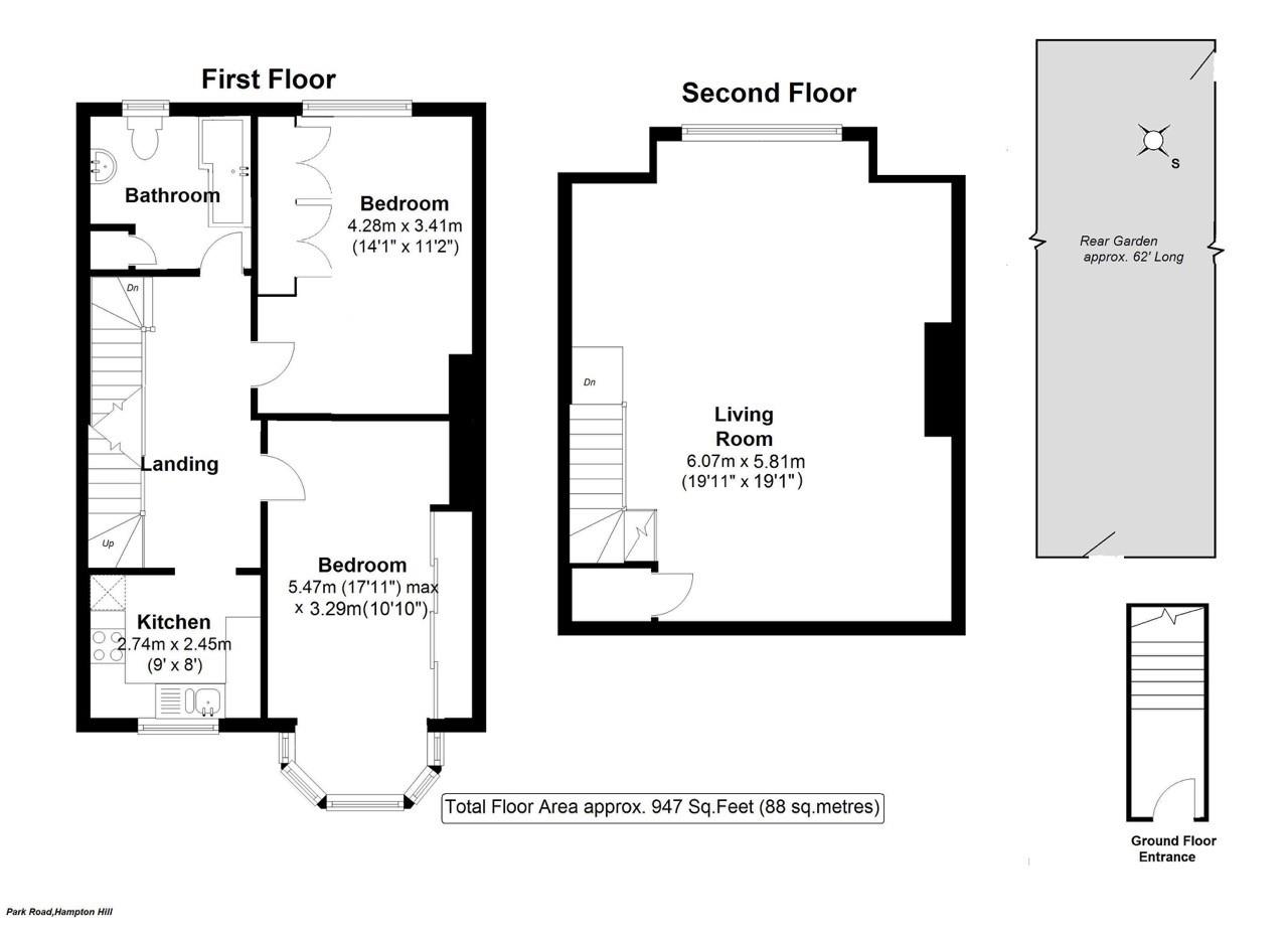 Floorplans For Park Road, Hampton Hill