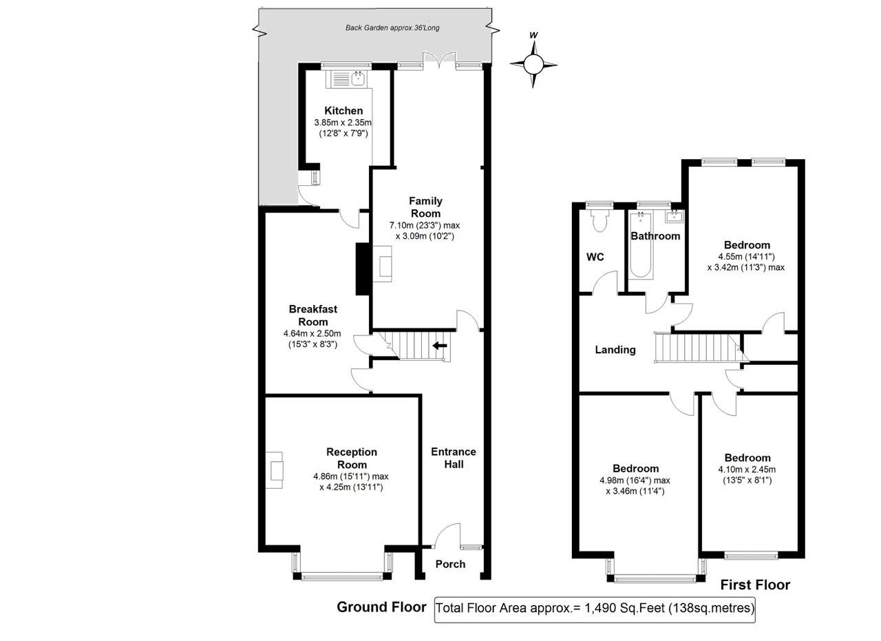 Floorplans For Copthall Gardens, Twickenham