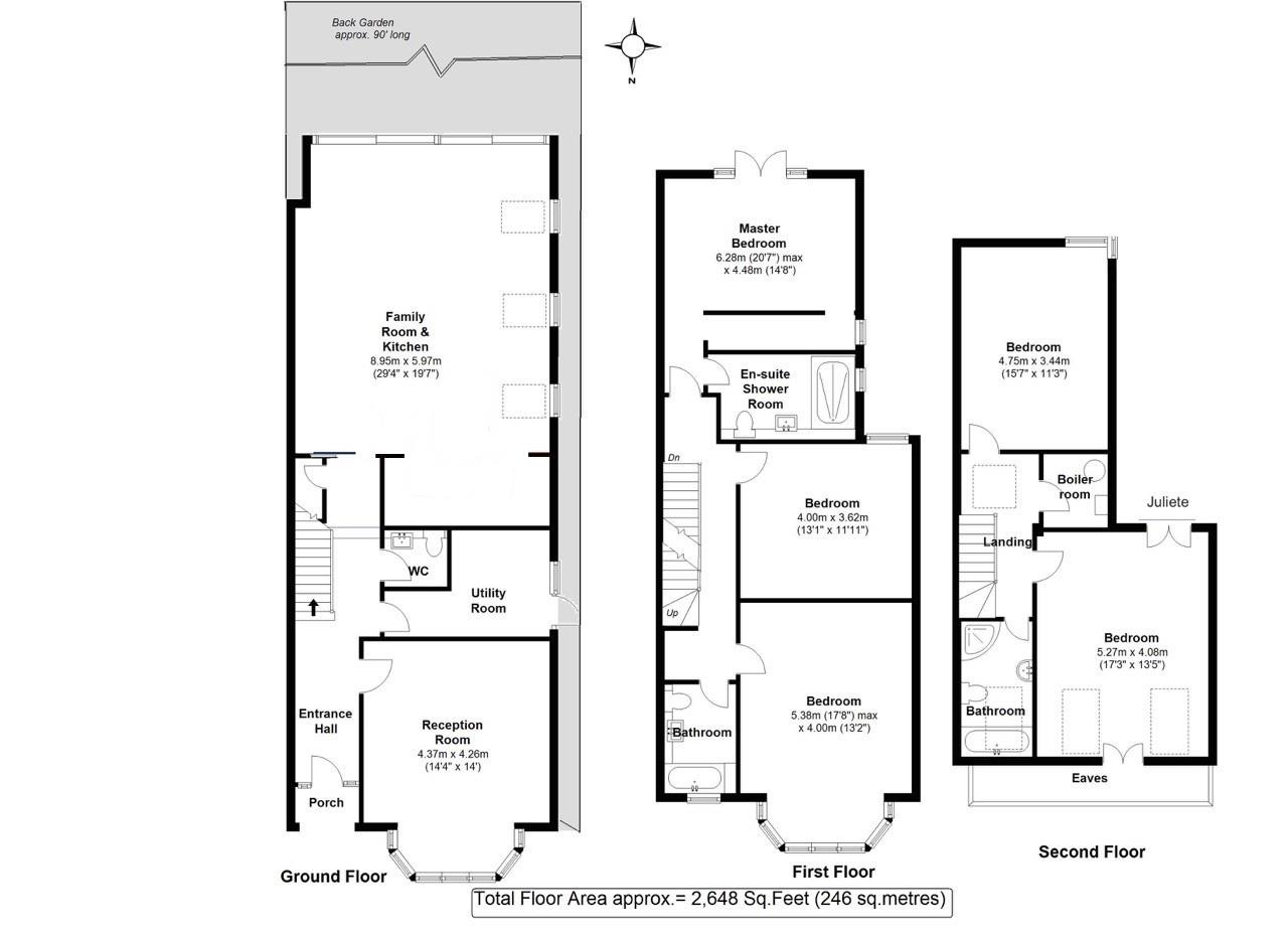 Floorplans For King Edwards Grove, Teddington