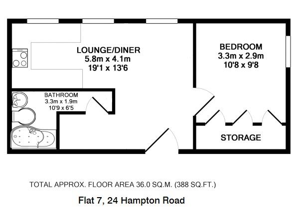 Floorplans For Hampton Road, Teddington