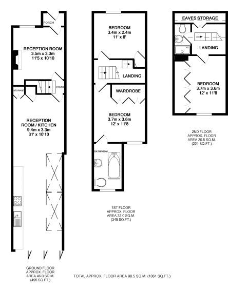 Floorplans For Sydney Road, Teddington