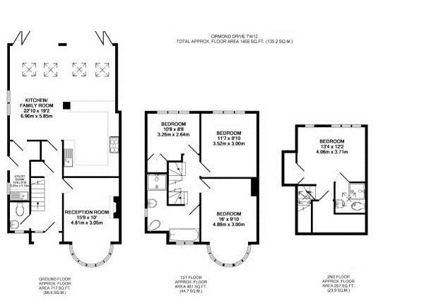 Floorplans For Ormond Drive, Hampton