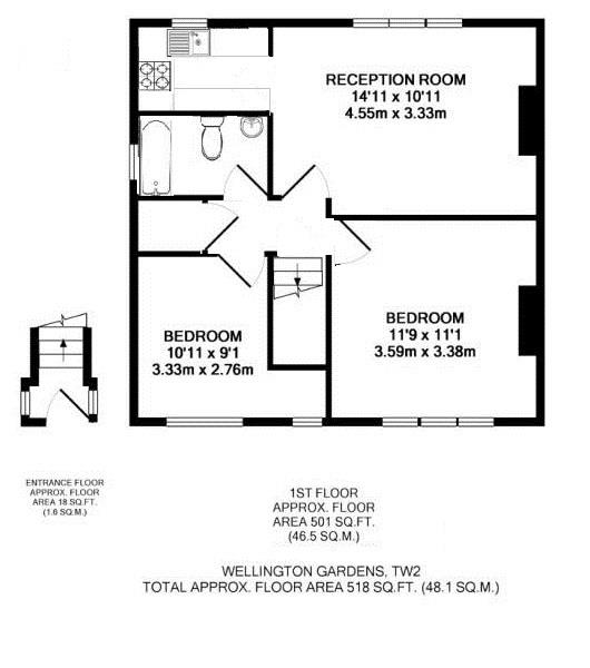 Floorplans For Wellington Gardens, Twickenham