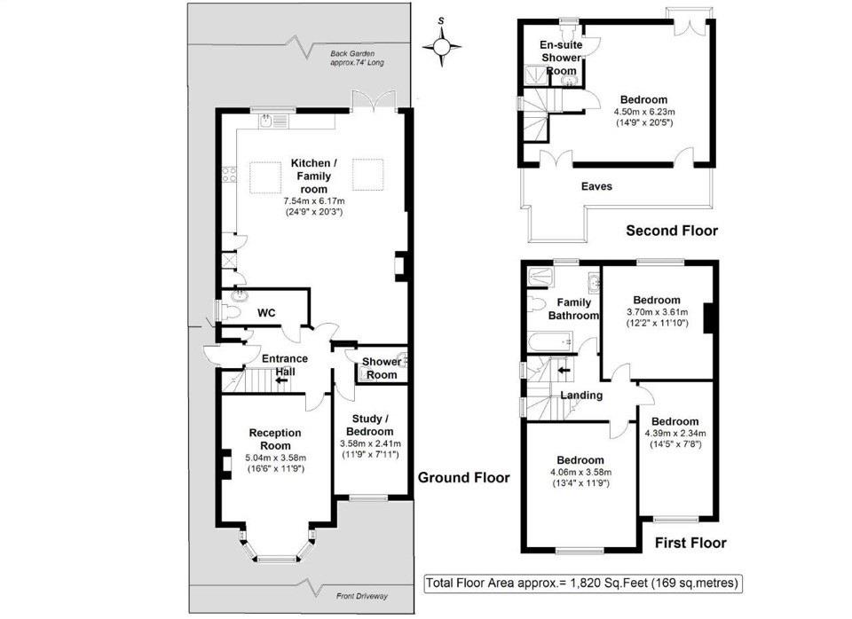 Floorplans For Park Road, Hampton Hill