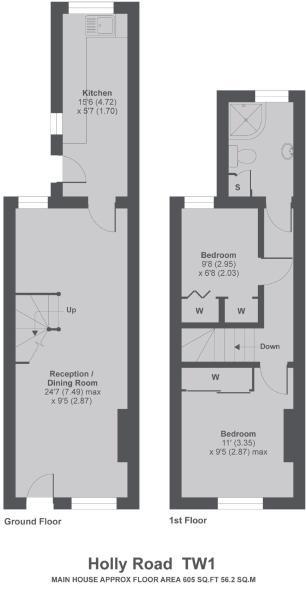 Floorplans For Holly Road, Twickenham