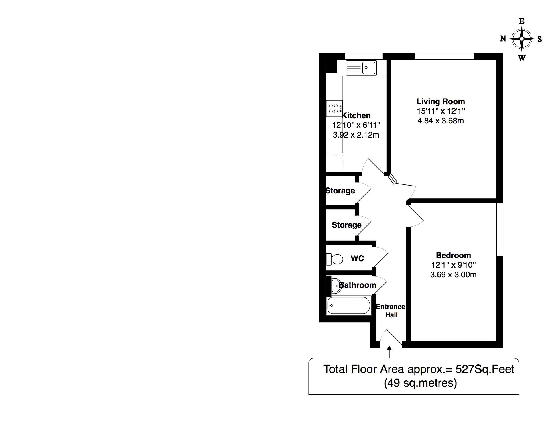 Floorplans For Tudor Court, Teddington