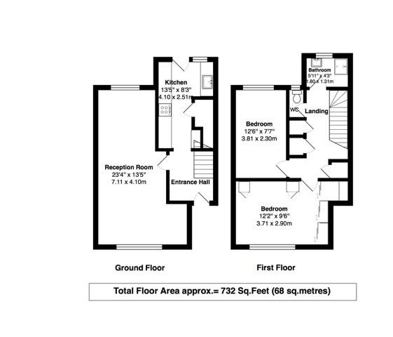Floorplans For Taylor Close, Hampton Hill
