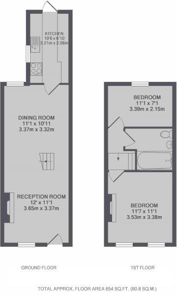 Floorplans For Norcutt Road, Twickenham