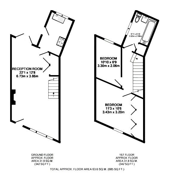 Floorplans For Colne Road, Twickenham