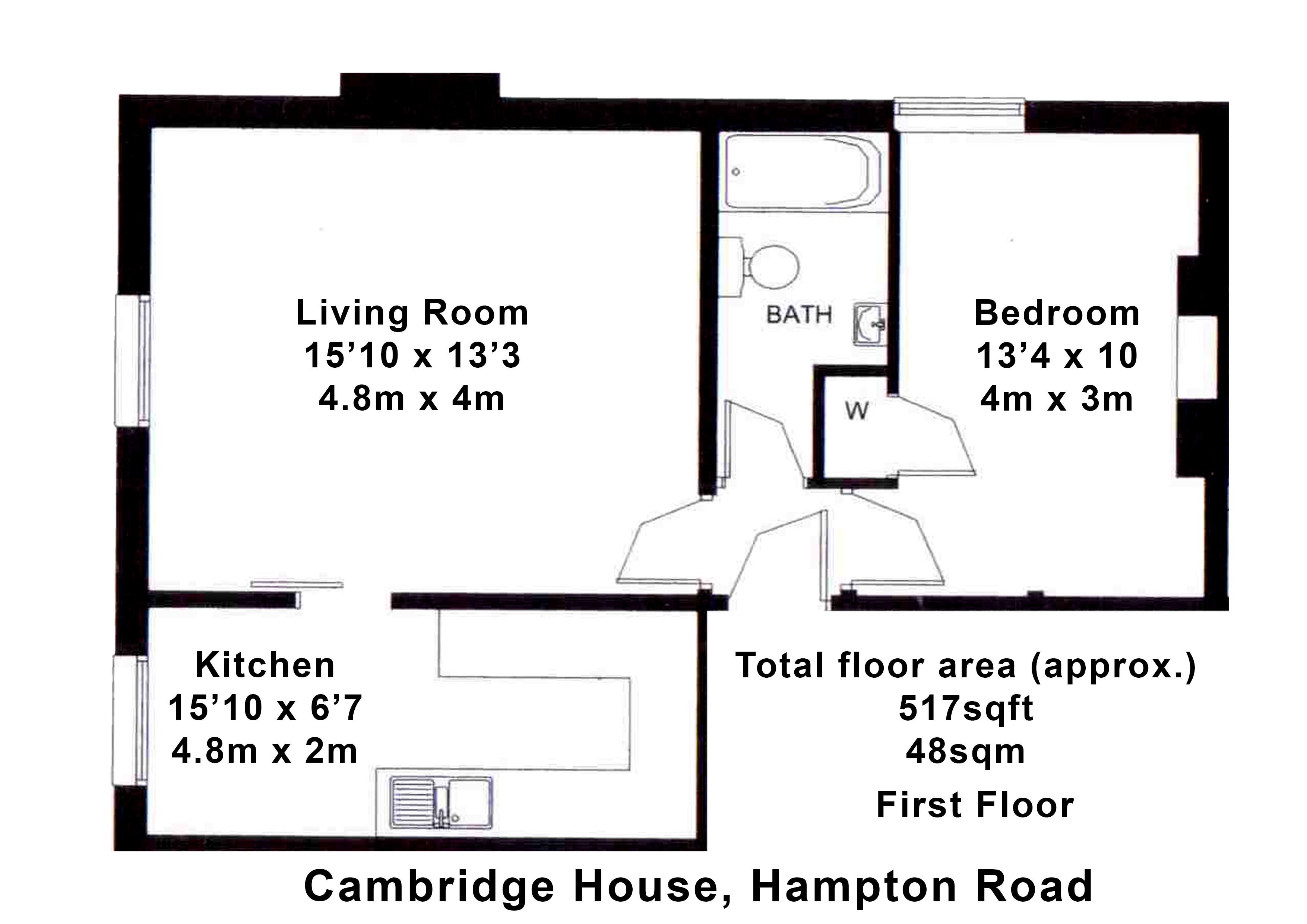 Floorplans For Hampton Road, Teddington