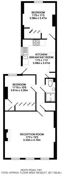Floorplans For Heath Road, Twickenham