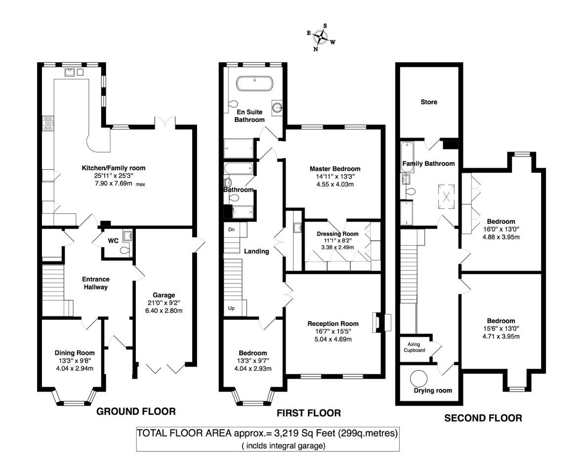Floorplans For Holmesdale Road, Teddington