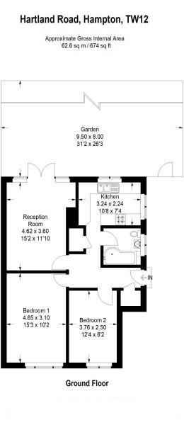 Floorplans For Hartland Road, Hampton Hill