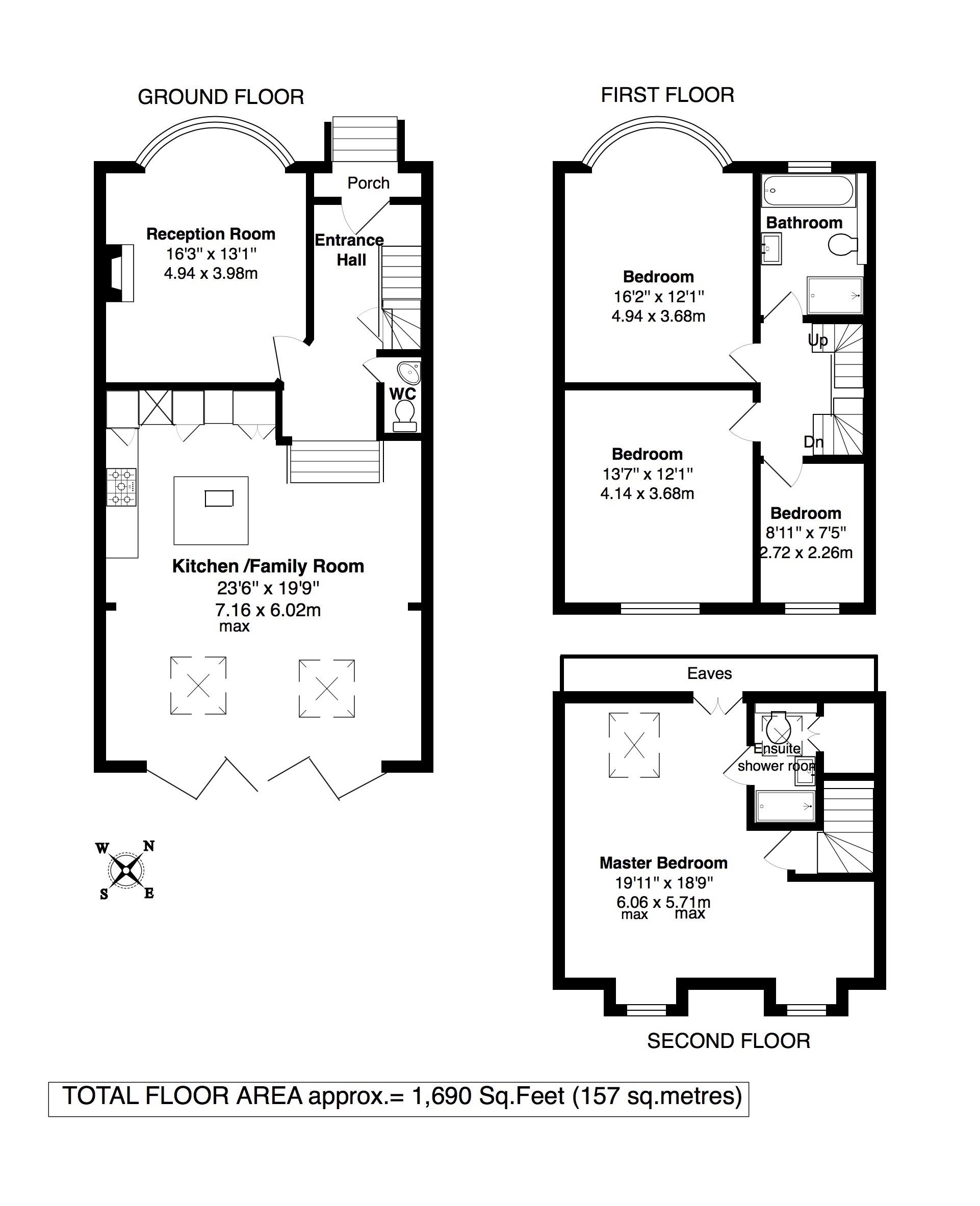 Floorplans For Staines Road, Twickenham