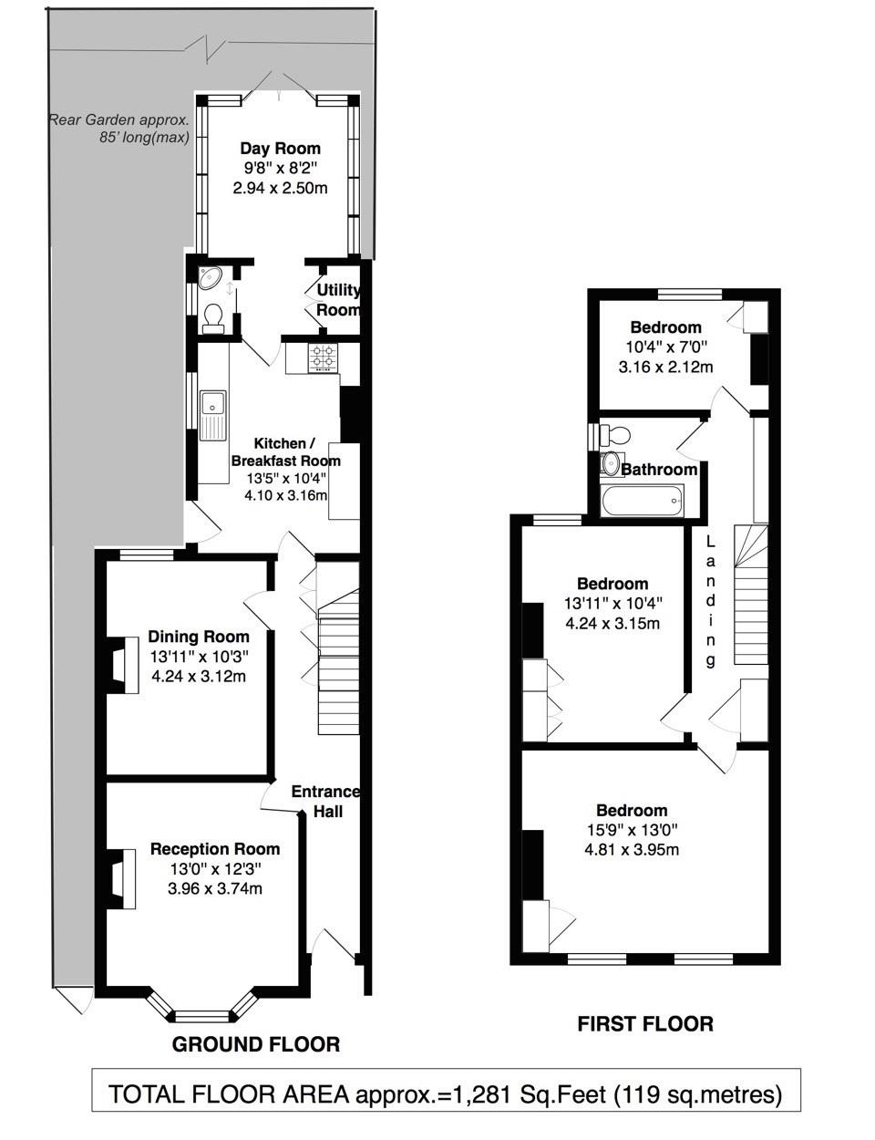 Floorplans For Percy Road, Hampton