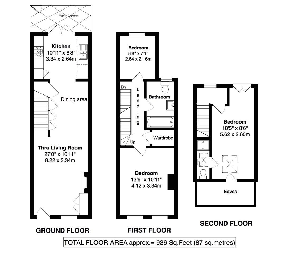 Floorplans For Norcutt Road, Twickenham