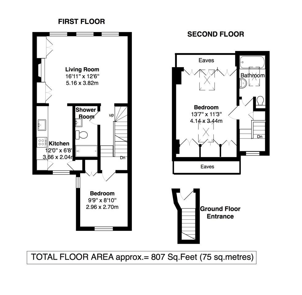 Floorplans For Queens Road, Twickenham