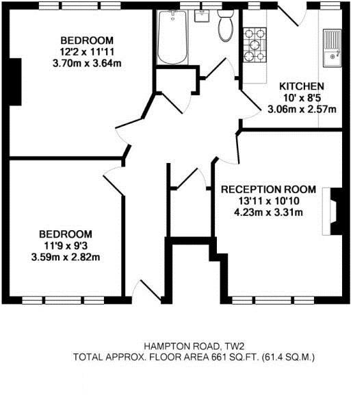 Floorplans For Hampton Road, Twickenham