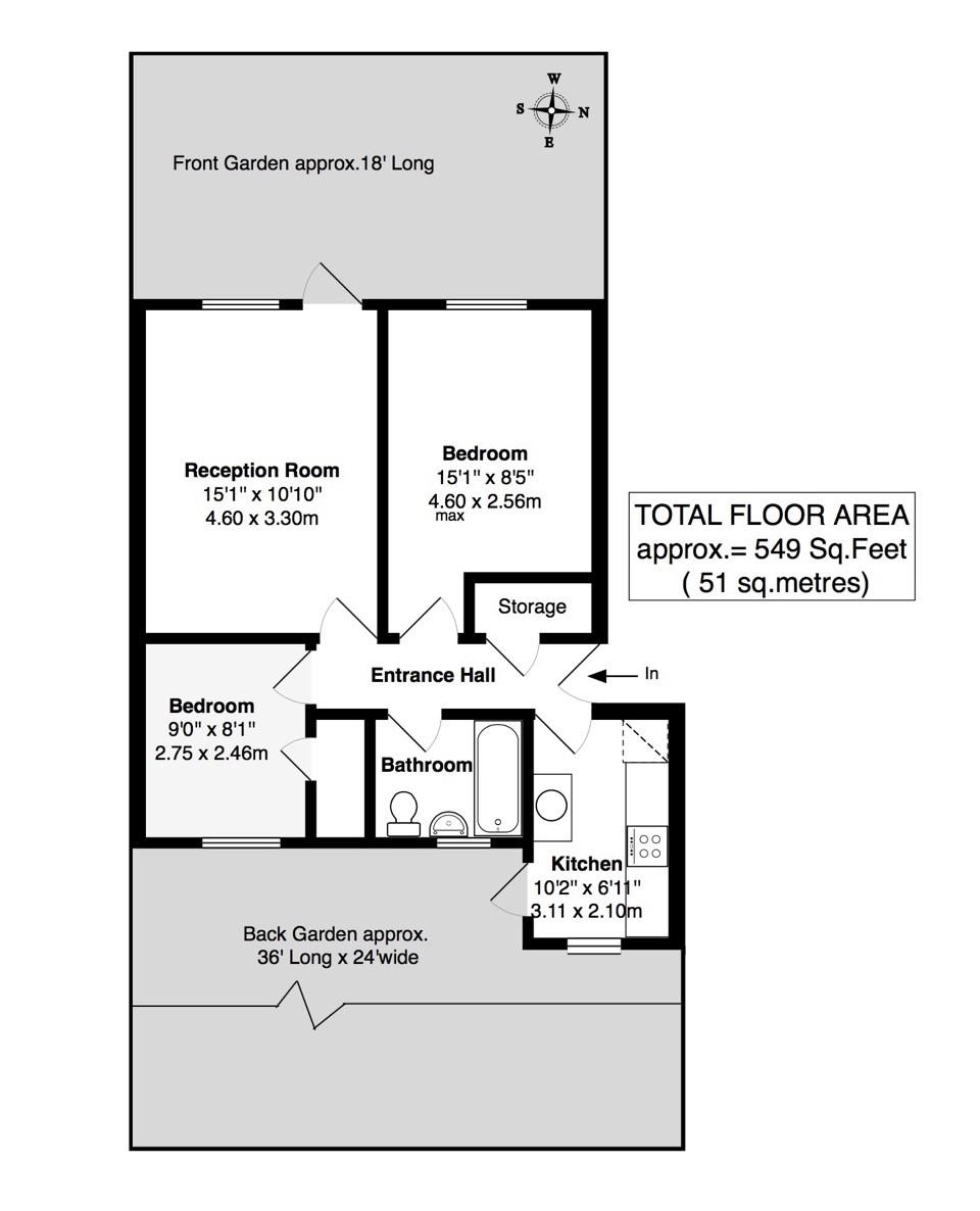 Floorplans For Blyth Close, Twickenham
