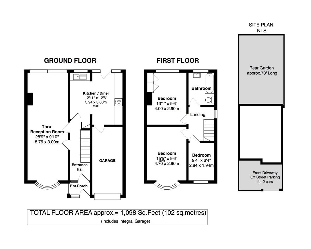 Floorplans For Lyndhurst Avenue, Twickenham