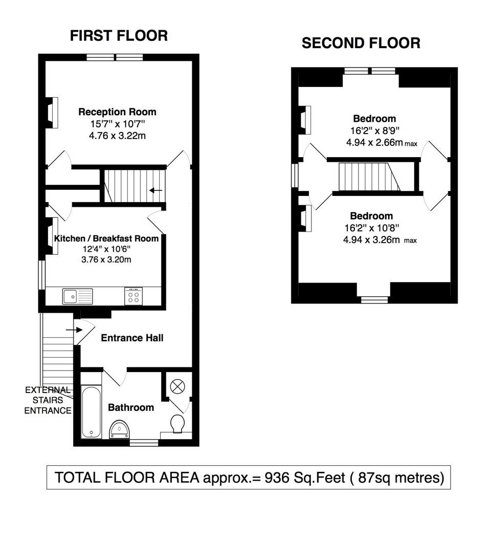 Floorplans For Broad Street, Teddington
