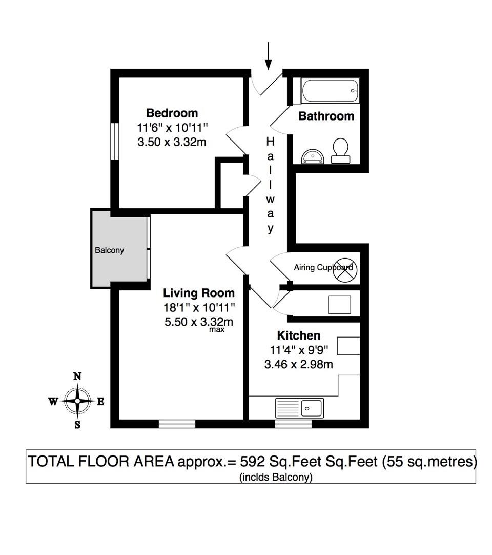 Floorplans For Hales Court, Teddington