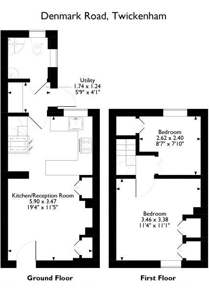 Floorplans For Denmark Road, Twickenham