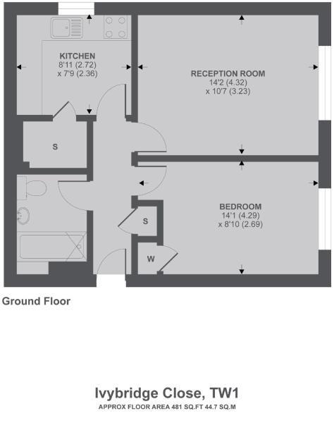 Floorplans For Ivybridge Close, Twickenham