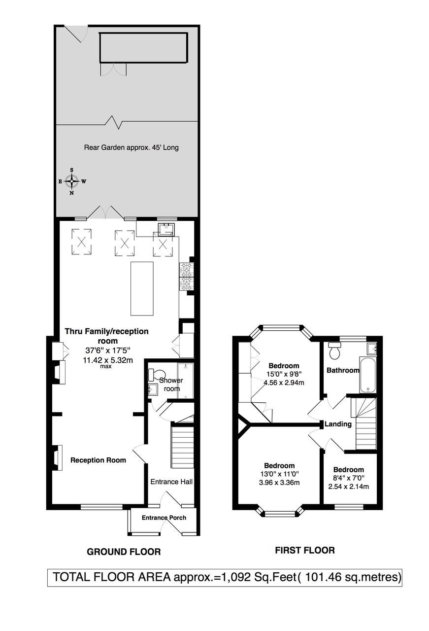 Floorplans For Warren Road, Twickenham