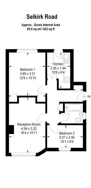Floorplans For Selkirk Road, Twickenham