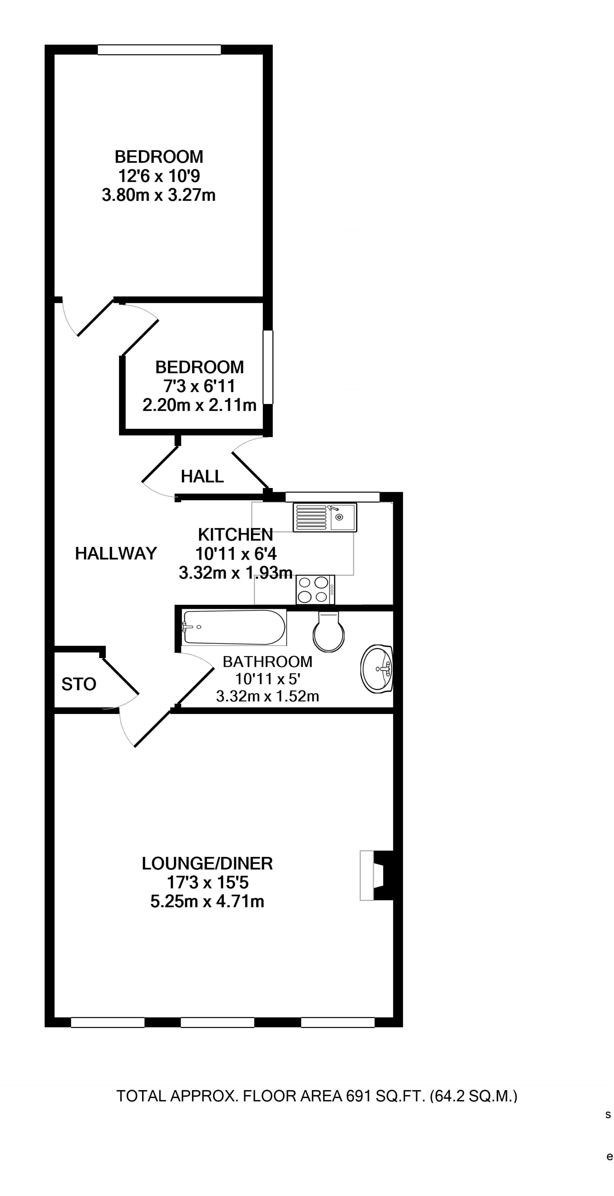 Floorplans For Heath Road, Twickenham