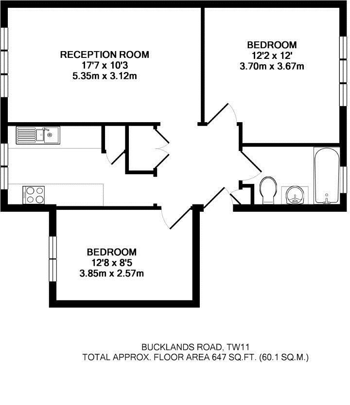 Floorplans For Bucklands Road, Teddington
