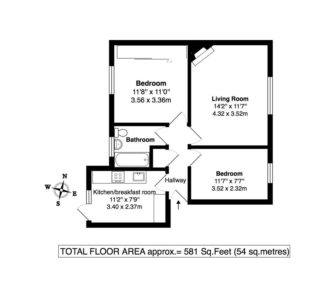 Floorplans For Manor Court, Twickenham
