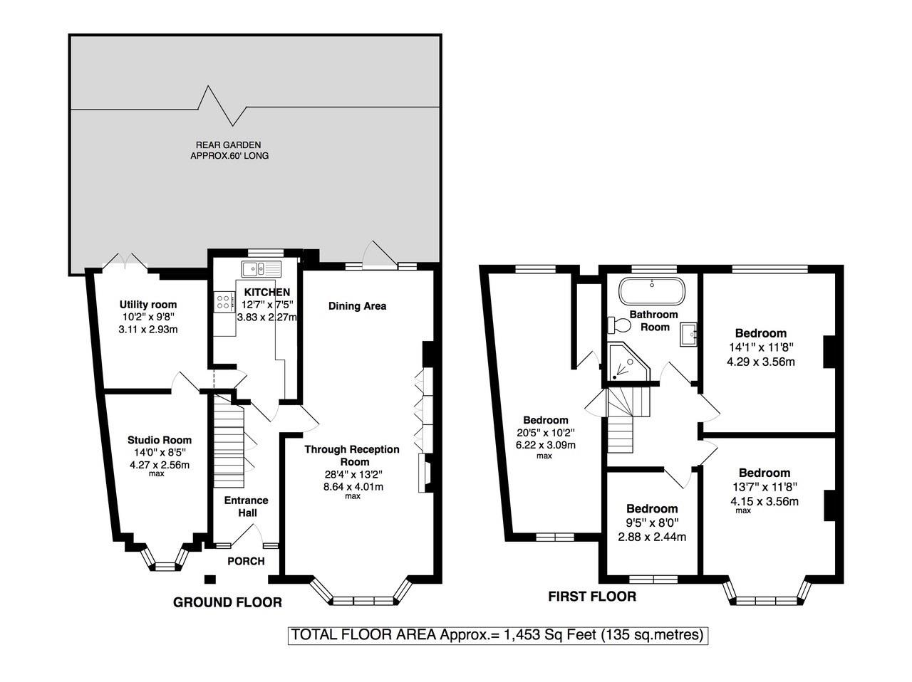Floorplans For Cole Park Gardens, Twickenham
