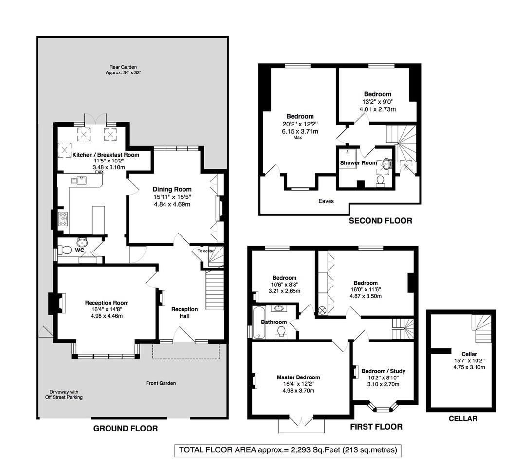 Floorplans For King Edwards Grove, Teddington