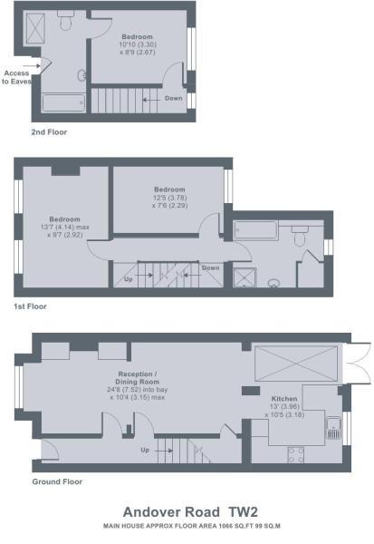 Floorplans For Andover Road, Twickenham