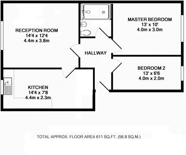 Floorplans For Stourton Avenue, Hanworth