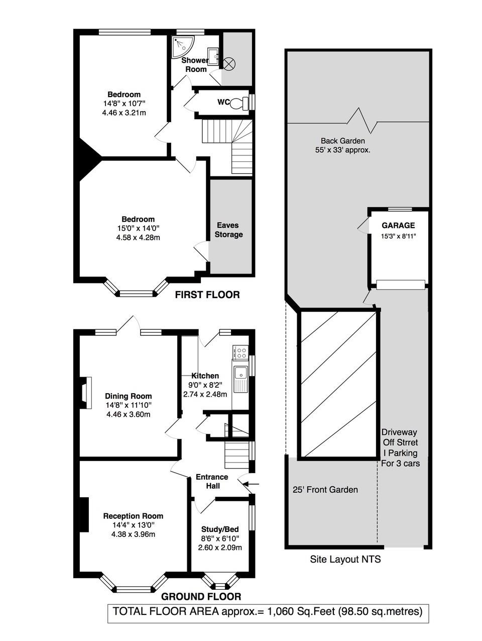 Floorplans For Staines Road, Twickenham
