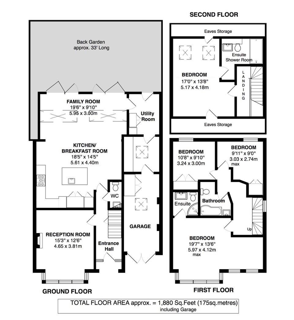 Floorplans For Sunnyside Road, Teddington