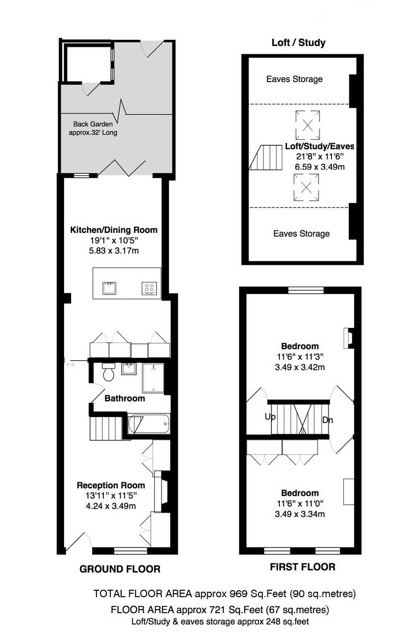 Floorplans For Luther Road, Teddington