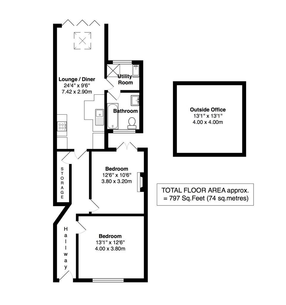 Floorplans For Uxbridge Road, Hampton Hill