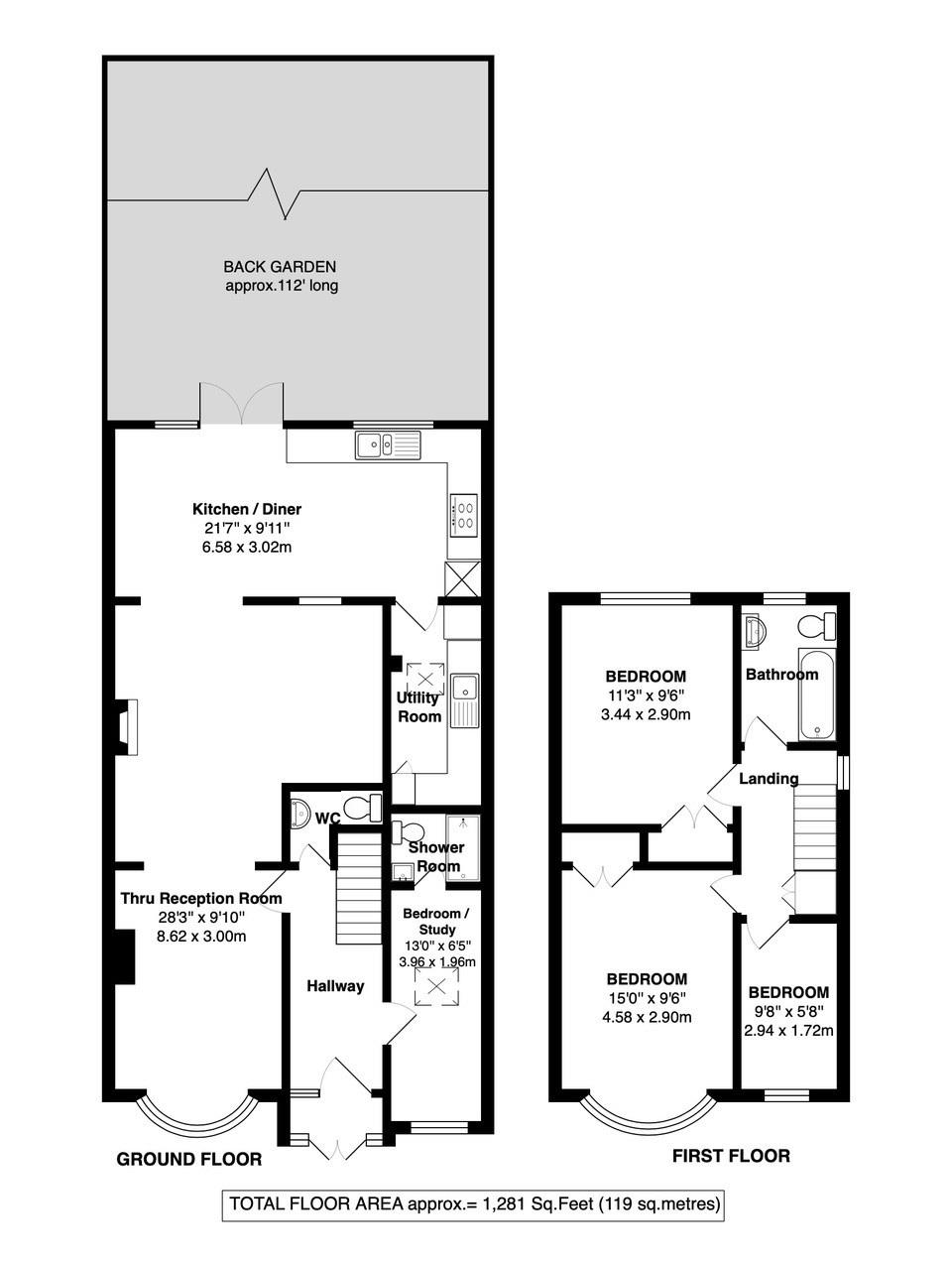 Floorplans For Sheringham Avenue, Twickenham
