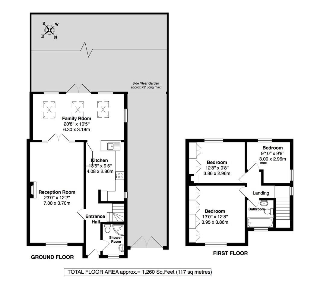 Floorplans For Meadway, Twickenham