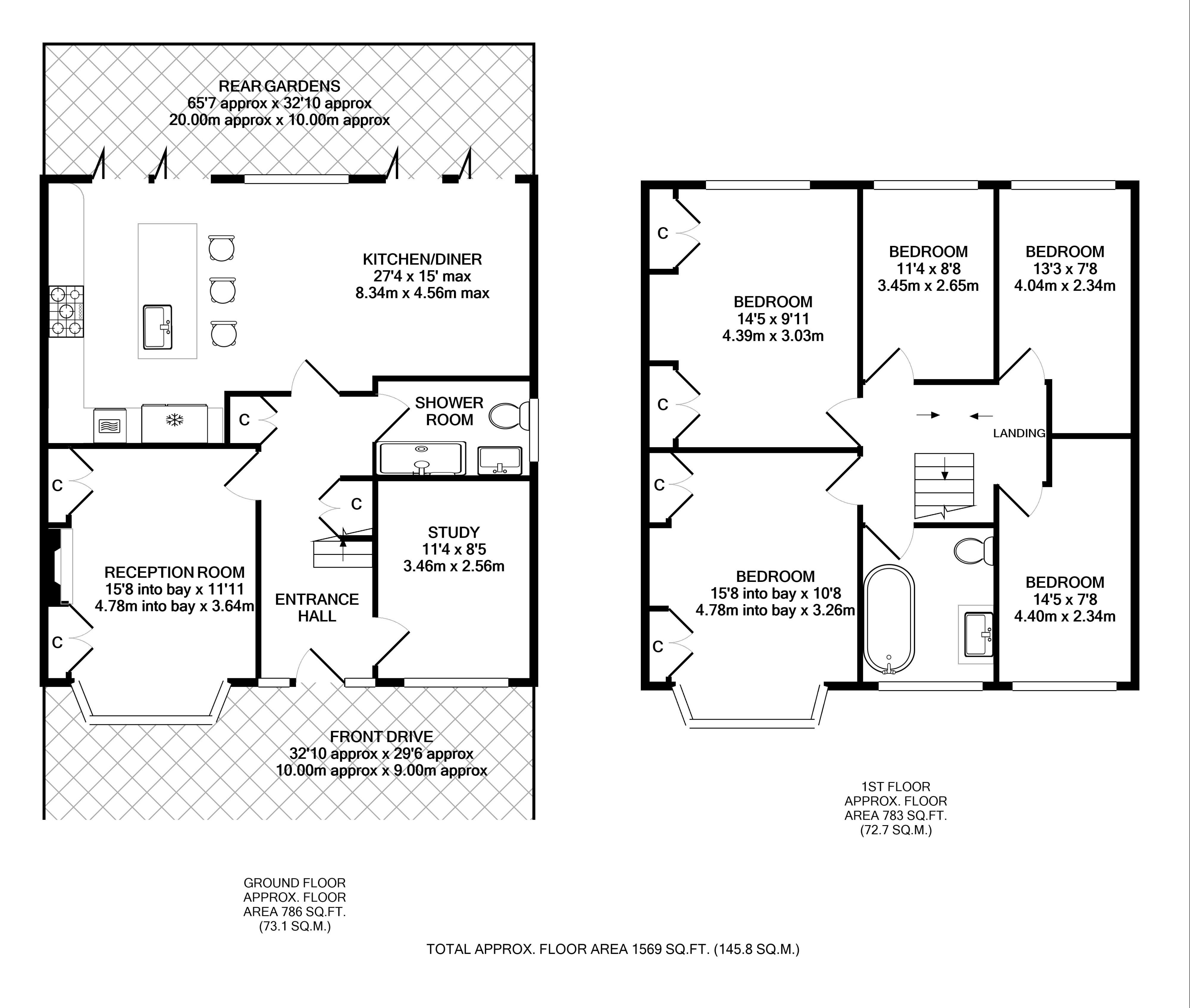 Floorplans For Staines Road, Twickenham