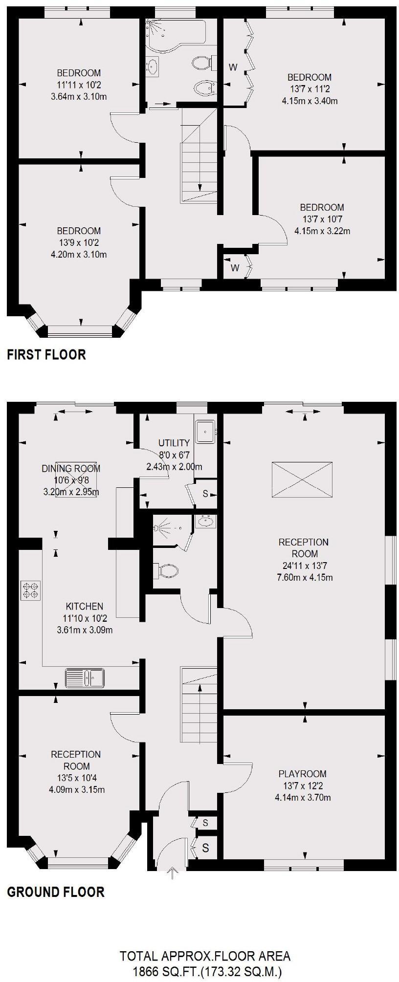 Floorplans For Staines Road, Twickenham