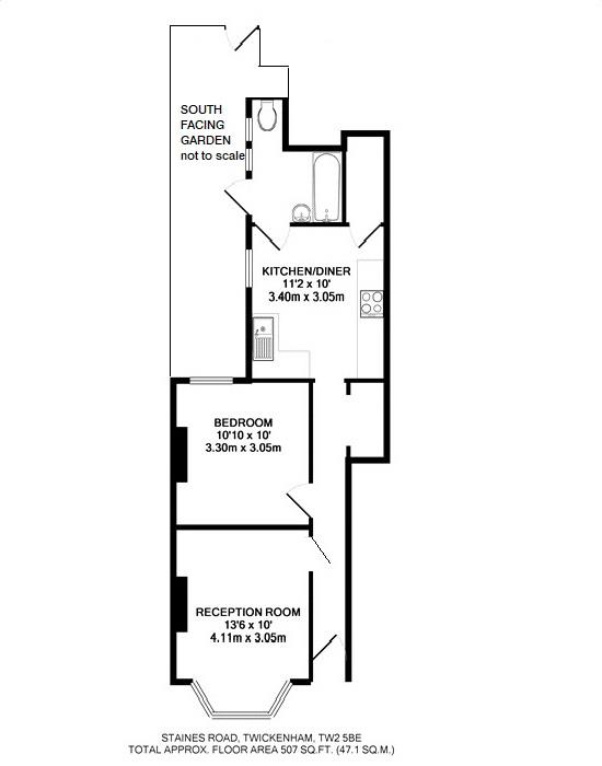 Floorplans For Staines Road, Twickenham
