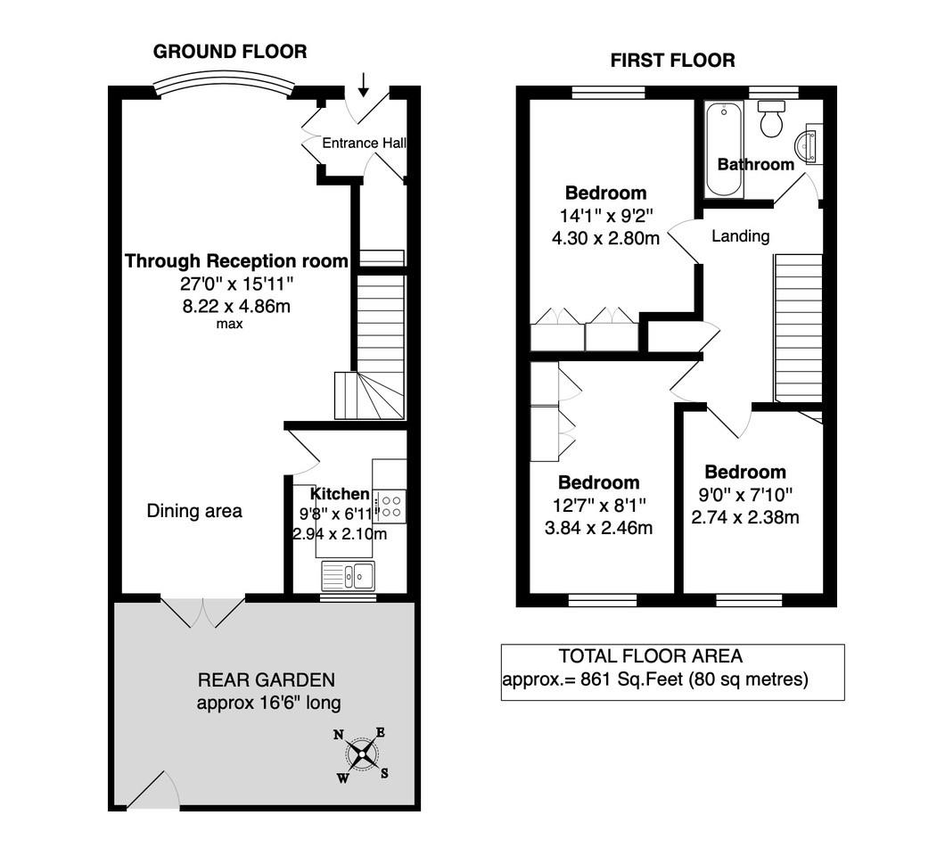 Floorplans For Churchview Road, Twickenham